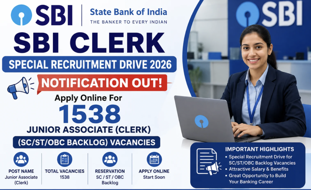 State Bank of India Recruitment 2026: Apply Now for 9,124 Clerk Positions